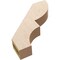 Ekena Millwork 3-inch W x 16-inch D x 16-inch H Ridgewood Rough Cedar Woodgrain TimberThane Knee Brace, Primed BRCUR03X16X16RIDRCPR - alternate 2